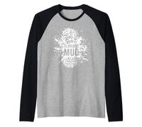 Love Mud? A Muddy Runner Joke or Funny Trail Running Raglan Baseball Tee