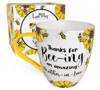 Love Mug®: A Heartfelt Gift for Your Mother in Law. Perfect for Mother's Day, Featuring A Beautiful Mug with A Printed Message Inside, A Coaster and an Engraved Teaspoon. Award Winning UK Retailer