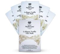 Love Mushrooms Collagen Truffle Sheet Mask | Hydrating Brightening Face Mask 5Pk In White White