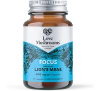 Love Mushrooms Focus Lion's Mane 4000mg Focus 60 Capsules 60 Capsules
