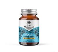 Love Mushrooms - Lion’s Mane Plus Vitamin D3 & Zinc Capsules | Cognitive Support, Immunity Boost, Energy & Vitality | 30 Capsules, Vegan, Made in UK