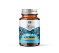 Love Mushrooms - Lion’s Mane Plus Vitamin D3 & Zinc Capsules | Cognitive Support, Immunity Boost, Energy & Vitality | 60 Capsules, Vegan, Made in UK
