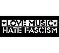 Love Music Hate Fascism Stickers Pack of 10