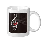 Love Music Notes, Ceramic Cup Ceramics Mug Tea Cup Coffee Mugs 330 ml