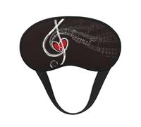 Love Music Notes, Full Eye Covers Light Blocking Eye Masks Blackout Sleep Eye Muffs