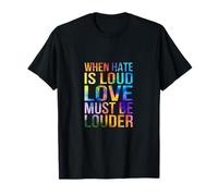 Love Must Be Louder in Rainbow Colours T-Shirt