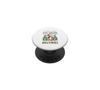 Love My 4th Grade Snowmies Xmas Snowmen Teacher Students PopSockets Adhesive PopGrip