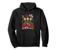 Love My 8th Grade Elves Christmas Teacher Students Kids Pullover Hoodie