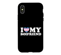 Love My Boifriend Cute Funny Boi Boy Queer Trans Man Friend Case for iPhone X/XS