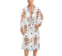 Love My Cat Classic Bathrobe Loungewear Dressing Gown Womens Men for Spa Hotel Sleep S