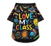 Love My Class Cute Pet T-Shirts Dog Shirt Clothes Funny Beach Pullover Cat Sweatshirt For Small Pets 3XL