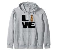 Love My Dogues de Bordeaux Dog Lover Gift Zip Hoodie