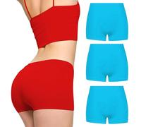 Love My Fashions ® 3 Pack Womens Boxers Underwear Shorts High Waisted Seamless knickers for Ladies Stretchy Tummy Control, Breathable Hipster Multipack Shorts for Running, Workout Female Black Briefs