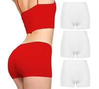 Love My Fashions ® 3 Pack Womens Boxers Underwear Shorts High Waisted Seamless knickers for Ladies Stretchy Tummy Control, Breathable Hipster Multipack Shorts for Running, Workout Female Black Briefs