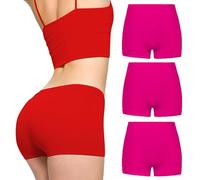Love My Fashions ® 3 Pack Womens Boxers Underwear Shorts High Waisted Seamless knickers for Ladies Stretchy Tummy Control, Breathable Hipster Multipack Shorts for Running, Workout Female Black Briefs