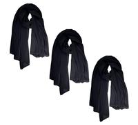 Love My Fashions® 3pack Ladies Chiffon Scarves Sheer Wrap For Women UK Soft Plain Neck Scarf for Wedding Girls 170x70 cm shawl Lightweight Silky Soft Headscarf