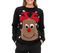 Love My Fashions® Christmas Jumpers for Women UK Men - Ladies Men Unisex Ho Ho Snowman Aztec Knitted Christmas Jumper - Long Sleeve Pullover Nordic Xmas Tops Sweater