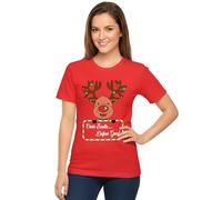 Love My Fashions Christmas Tshirts for Womens Xmas Party Shirts Festival Tshirts Snowmen Santa Fun Reindeer Jumpers