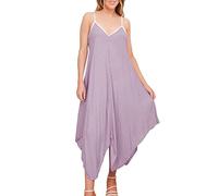Love My Fashions® Flared Casual Summer Dresses for Womens UK Ladies Long Sleeveless V-Neck Spaghetti Strap Handkerchief Knee Length Beach Wear Lagenlook Hanky Hem Sundress Dusky Pink