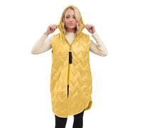 Love My Fashions® Gilet for Women UK Stand Up Collar Shiny Zig Zag Waveline Long Lightweight Women's Quilted Zip Padded Coat with Pockets