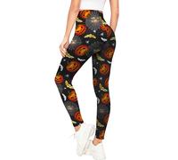 Love My Fashions® Halloween Leggings Women High Waisted Stretchy Pants Pumpkin Ghost Skull Skeleton Prints Perfect Party Running Gym Fancy
