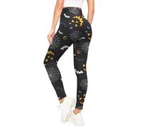 Love My Fashions® Halloween Leggings Women High Waisted Stretchy Pants Pumpkin Ghost Skull Skeleton Prints Perfect Party Running Gym Fancy