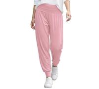 Love My Fashions® Harem Pants for Women UK High Waist Plain & Printed Ali Baba Trousers Stretchy Lightweight Summer Casual Yoga Pants for Ladies Baby Pink