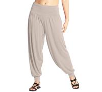 Love My Fashions® Harem Pants for Women UK High Waist Plain & Printed Ali Baba Trousers Stretchy Lightweight Summer Casual Yoga Pants for Ladies