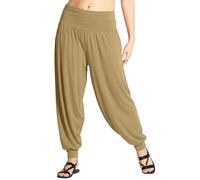 Love My Fashions® Harem Pants for Women UK High Waist Plain & Printed Ali Baba Trousers Stretchy Lightweight Summer Casual Yoga Pants for Ladies