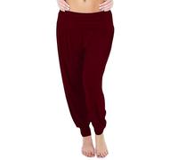 Love My Fashions® Harem Pants for Women UK Yoga High Waist Ali Baba Pants Strechy Workout Loose Fit Ladies Trousers Maroon