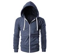 Love My Fashions® Men Full Zipper Plain Hoodie with Front Pockets Hoody for Casual Wear & Workout