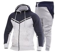 Love My Fashions® Men's Athletic Full-Zip Multi-Print Tracksuits Sports Casual Sweat Suit Slim Fit Warm Up Two-Piece Set