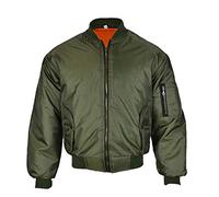 Love My Fashions Mens MA1 Bomber Zip Pilot Motorbike Jacket Two Pockets Long Sleeve Nylon