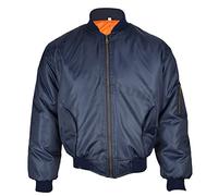 Love My Fashions Mens MA1 Bomber Zip Pilot Motorbike Jacket Two Pockets Long Sleeve Nylon
