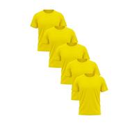 Love My Fashions Mens Plain Tshirt, Crew Neck and Short Sleeve Premium Cotton Shirts for Men Pack of 5 Yellow
