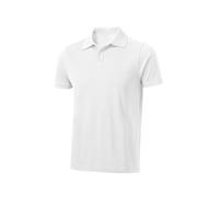 Love My Fashions Mens Polo Shirts Short Sleeve & Knitted Collar, Regular Fit, Casual Plain Cotton T-Shirts for Adults White