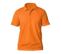 Love My Fashions® Mens Polo Shirts Short Sleeves & Knitted Collar, Regular Fit, Casual Plain Cotton T-Shirt for Men Orange