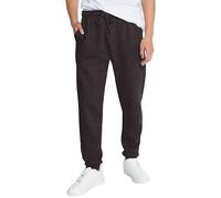 Love My Fashions® Mens Trousers Drawstring Elasticated Cuff Jogging Fleece Bottoms Zip Pockets Close Hem Casual Outwear Sweatpants Black Large
