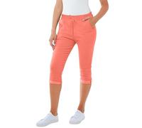 Love My Fashions® Short for Women UK Knee Length Shorts Ladies Capri Stretch Cropped 3/4 Italian Casual Drawstring Shorts with Pockets Comfy Plus Sized Coral