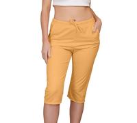 Love My Fashions® Short for Women UK Knee Length Shorts Ladies Capri Stretch Cropped 3/4 Italian Casual Drawstring Shorts with Pockets Comfy Plus Sized