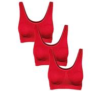 Love My Fashions® Women's Super Comfort Bra Nonpadded Pack of 1 & 3 Seamless Crop Top Bralette Everyday Wear Plus Size Sleep Yoga Stretch Sports Bras
