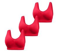 Love My Fashions® Women's Super Comfort Bra Nonpadded Pack of 1 & 3 Seamless Crop Top Bralette Everyday Wear Plus Size Sleep Yoga Stretch Sports Bras