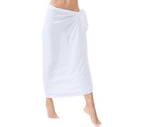 Love My Fashions® Sexy Chiffon Sarong for Women Swimsuit Sarongs Beachwear Bikini Cover Ups Beach Wrap Sarong Pareo Skirt White