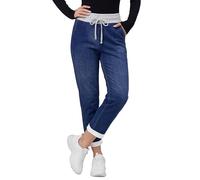 Love My Fashions® Women Italian Multi Printed Floral Turn Up Trouser Elasticated Waistband Causal Drawstring Pant with Side Pockets for Gym Running & Workout