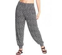 Love My Fashions® Women Plain & Printed Ali Baba Harem Baggy Style Trouser Ankle Cuff Elastic High Waist Full-Length Pajama Gym Sports Casual wear Yoga Pants