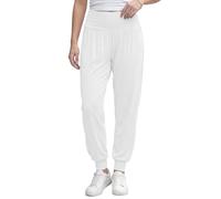 Love My Fashions® Women Plain & Printed Alibaba Harem Baggy Style Trouser Ankle Cuff Elastic High Waist Full-Length Pajama Gym Sports Casual wear Yoga Pants White