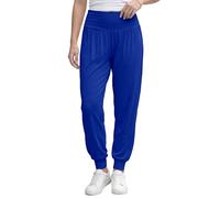 Love My Fashions® Women Plain & Printed Alibaba Harem Baggy Style Trouser Ankle Cuff Elastic High Waist Full-Length Pajama Gym Sports Casual wear Yoga Pants Royal Blue