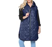 Love My Fashions® Women’s Gilets Quilted Bodywarmers Ladies Padded Vest Hooded Shiny Long Coat Lightweight Puffer Winter Outwear
