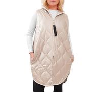 Love My Fashions® Women’s Gilets Quilted Bodywarmers Ladies Padded Vest Hooded Shiny Long Coat Lightweight Puffer Winter Outwear