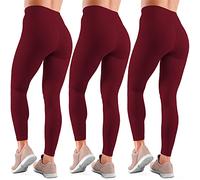 Love My Fashions® Women's 3 Pack Super Soft High Waisted Elasticated Tummy Control Winter Warm Thick Fleece Lined Seamless Full-Length Leggings for Workout & Running